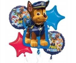 GoDan Mancs Őrjárat fólia lufi - többszínű , 5 db