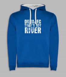 Roly Ajándék kapucnis pulóver Dunajec kék, XL