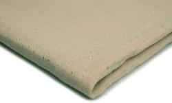 Orient Fashion Musszlin Pamut ezüst pöttyös No. 3 Világos Bézs 1/2 méter (Muślin)