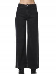 Pieces Fekete Farmer Hosszú Egyenes Magas Derekú Pamut 32/30 Xqf (17151207)