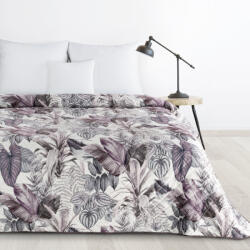 Takoy Cuvertură DAVOS 170x210 cm matlasată cu imprimeu de frunze exotice DESIGN 91