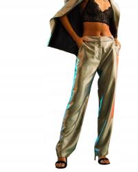 Asos Metál Ezüst Női Egyenes Szárú Nadrág 34-ES