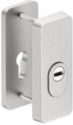 METAL-BUD ATLAS kilincshez való kültéri ajtófedél rozsdamentes acél 46 mm-es ajtókhoz Cilindervédővel kicsi (25-MB-SGATDIRC3-46)