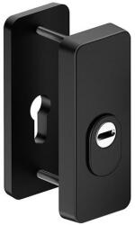 METAL-BUD ATLAS kilincshez való kültéri ajtófedél fekete 64 mm-es ajtókhoz Cilindervédővel kicsi (50-MB-SGATKCRC3-64)