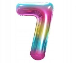 GoDan Fólia lufi 7-es szám - szivárványos, 85 cm - 1 db, Beauty&Charm