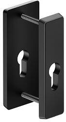 Metal-Bud Felső lemez fogantyús kültéri ajtókhoz ATLAS fogantyúhoz fekete lemez + vékony lemez 64 mm-es ajtókh (50-MB-SGATKCS-64)