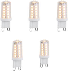 LUEDD 5 db dimmelhető G9 LED izzó szett 3W 250lm 3000K (03013)