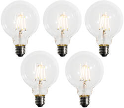 LUEDD 5 db E27 Dimmelhető LED izzó G95 5W 450lm 2200K (03156)