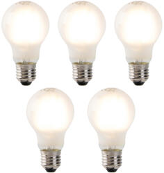 LUEDD 5 db-os készlet, szabályozható E27-es LED izzók, matt üveg, 4W, 320lm, 2700K (02378)