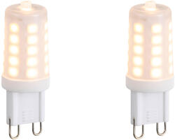 LUEDD 2 db G9 dimmelhető LED izzó opál üveg 3W 250lm 2200K (03022)
