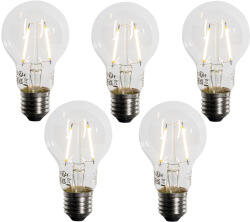 LUEDD 5 darabos E27 LED izzókészlet A60 alkonyatérzékelővel 2, 5W 250 lm 2200K (03150)