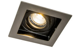 QAZQA Okos süllyesztett spotlámpa acél, Wifi GU10 fényforrással - Carree (104670)