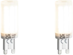LUEDD 2 db G9 3 fokozatú dimmelhető LED izzó opál üveggel 4, 5W 500lm 4000K (03010)