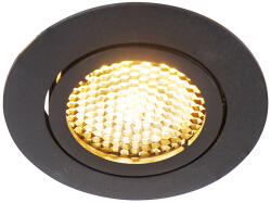 QAZQA Okos süllyesztett spot fekete, WiFi GU10 állítható - Ude Honey (104717)