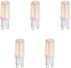 LUEDD 5 db dimmelhető G9 LED izzó opál üveg 1, 2W 100lm 2200K (03007)