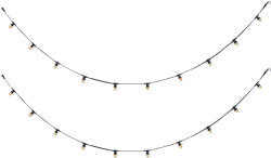 QAZQA Összekapcsolható fekete fényfüzér dugóval 10m, E27 P45 20 izzóval, IP44 - Lubber (110607)