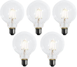 LUEDD 5 darabos készlet E27 3 lépésben dimmelhető LED izzó G95 4W 450 lm 2700K (03158)