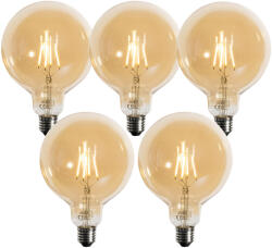 LUEDD 5 db E27 3 fokozatú dimmelhető LED arany G125 4W 450lm 2700K (03188)