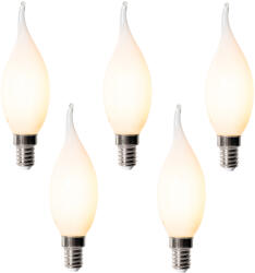 LUEDD 5 darabos E14 dimmelhető LED izzókészlet BXS35 Opál 4W 450 lm 2200K (03239)