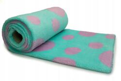 Orient Fashion Nyomtatott Minky Plüss, Lila pöttyös 1/2M (Plush_Drukowany Fioletowe_Kropki 0,5)