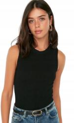 Trendyol Fekete Ujjatlan Sima Nyári Blúz L J5G