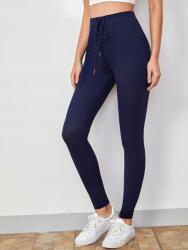 Shein LC34215 Shein Sötétkék Testhezálló Melegítőnadrág (50) L