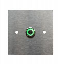 MT3CH Kaputelefon kapunyitó kimeneti gomb Led ajtó 10x10 Inox rozsdamentes (MR/D/04)