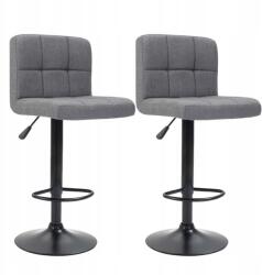 Timeless Tools Szövet borítású bárszék 2 db, -világos szürke (HOP1001536-2)