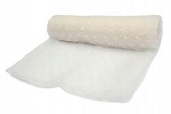 Orient Fashion Hímzett pöttyös organza Nr. 2 ekrü színben, 1/2 méter (Organza_Kropki Nr_2_Ecru 0,5)