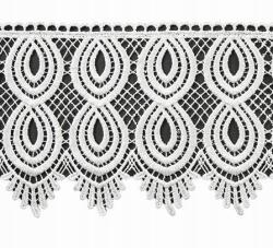 Markizeta Mg 74011 Gipiura fehér 15cm széles lengyel minőség (74011)