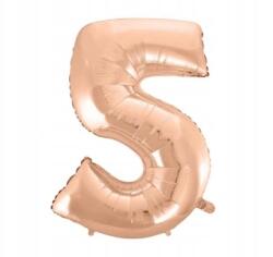 GoDan Fólia lufi 5-ös szám - rózsaszín-arany, 92 cm, 1 db, Beauty&Charm