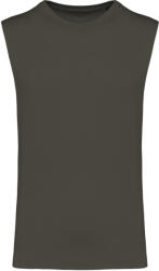 Kariban Férfi organikus széles vállú ujjatlan póló, Kariban KA3022IC, Dark Khaki-XL (ka3022icdkh-XL)