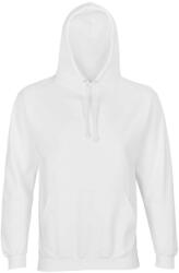 SOL'S Condor, unisex kapucnis pulóver, SO04181-03815, White-4XL (so04181wh-4xl)