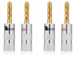 Nakamichi Banán Bfa Csőhangszóró Dugó Csavarozott Aranyozott 4 db (Wtyk Nakamichi banan typ BFA 4 sztuki)