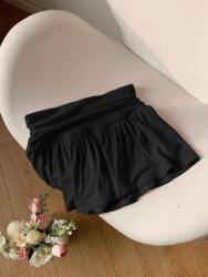 Shein LC14307 Shein Fekete Magas Derekú Szoknya-rövidnadrág (50) M