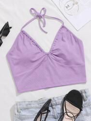 Shein HC11314 Shein Bordázott Crop Top (50) Xs