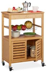  BAKU Bambusz XL-es Tálaló, Zsúrkocsi