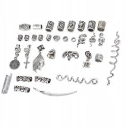  Szakáll Gyöngyök Szett Skandináv Viking Rúna Gyöngyök 34 Db (1413220001211)