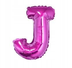 GoDan Fólia lufi J betű - rózsaszín, 35 cm
