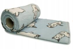 Orient Fashion Nyomtatott Minky Plüss - Cicák kék alapon - 1/2 méter (Minky)