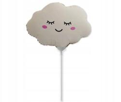 Flexmetal Fólia lufi 14 inch-es, felhős, matt - krémszínű Creamy Latte, 1 db