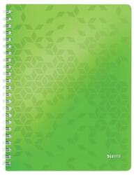 Leitz Caiet de birou Leitz WOW, PP, FSC, reciclabil, A4, 80 coli, cu spira, matematica (LZ463800)