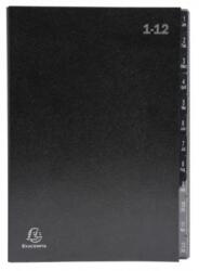 Exacompta Mapa semnaturi 1-12 neagra EXACOMPTA (EX57012E)
