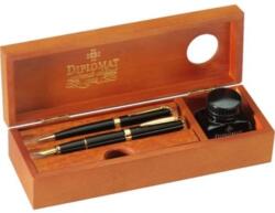 Diplomat Cutie din lemn pentru instrumente de scris, calimara inclusa, DIPLOMAT - cherry wood (D-10276954)