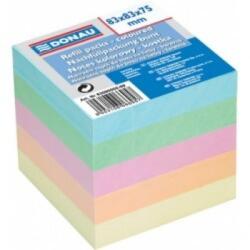 DONAU Rezerva cub hartie 83x83x75mm, DONAU - hartie culori pastel asortate (DN-8309000-99)