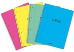 Aurora Caiet cu spirala, A4, 80 file - 70g/mp, 4 perforatii, coperta PP, AURORA College (12980xPP)