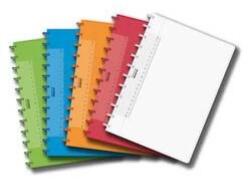 Aurora Caiet A4, 72 file - 90g/mp, coperta PP transparent color, AURORA Adoc (60xx.000)