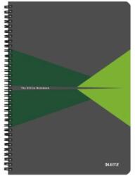Leitz Caiet de birou Leitz Office, carton laminat, FSC, reciclabil, A4, 90 coli, cu spira, dictando (LZ464800)