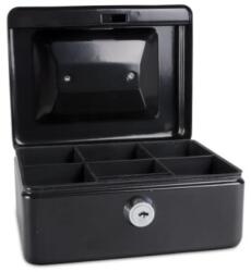 DONAU Caseta (cutie) metalica pentru bani, 152 x 115 x 80 mm, DONAU - negru (DN-5231001PL-01)