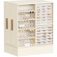  Lifewit 360°-ban elforgatható ékszerdoboz tükörrel, rendszerező nőknek (5904133215667)